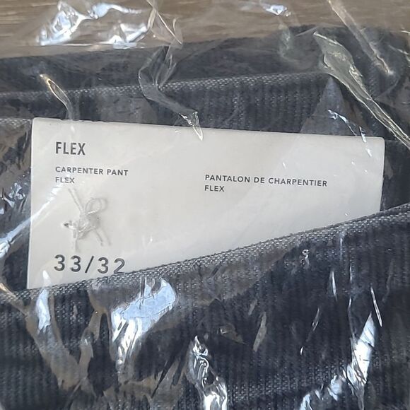 American Eagle Flex Corduroy Carpenter Pant black‎ 33x32 NWT in packaging - Picture 7 of 8